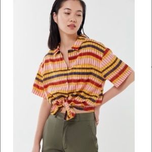 NWT Urban Outfitters button up tie dye shirt S